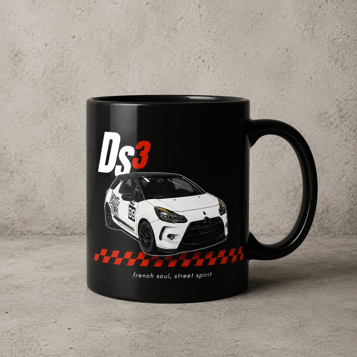 Caneca UNIKAR com arte do carro
